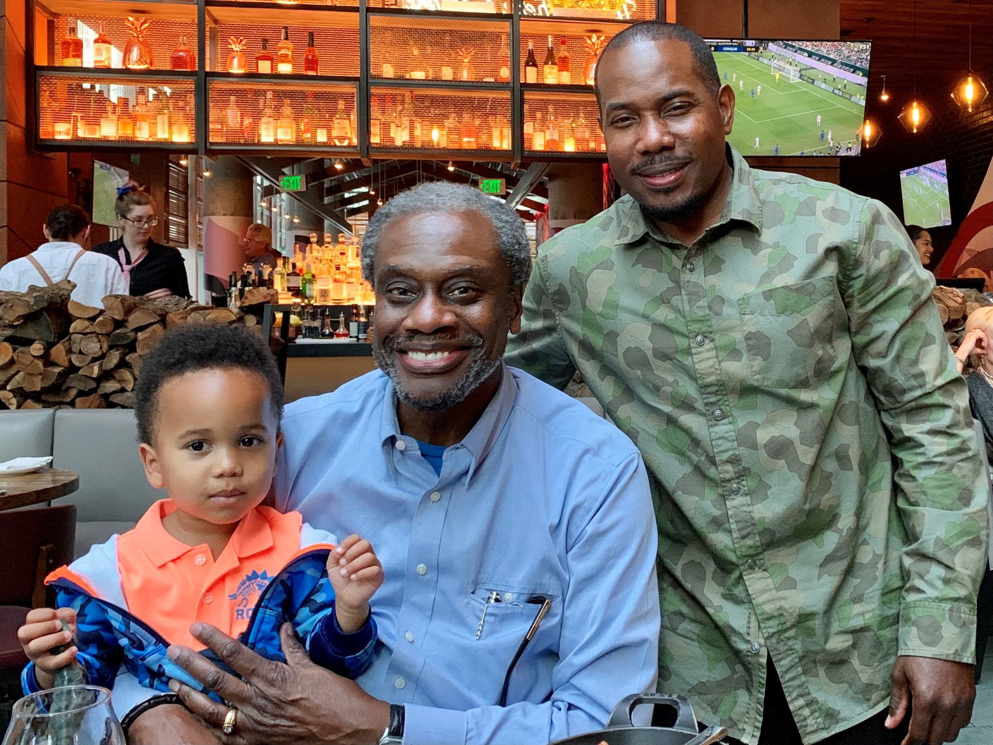 Board member Anthony Ewell with his uncle Larry Tripplett and son Anden