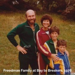 Freedman Family at Bay to Breakers, 1978