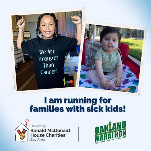 I am running for families with sick kids!