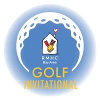 RMHC Bay Area Golf Invitational Logo RMHC Bay Area logo inside a golf ball graphic with the words Golf Invitational below.