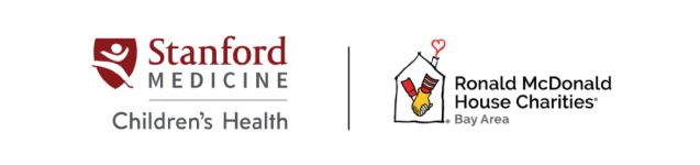 Logos for Stanford Medicine Children’s Health and Ronald McDonald House Charities Bay Area displayed side by side.