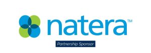 Music on the Patio: Natera logo with blue and green petal design and the label Partnership Sponsor below.